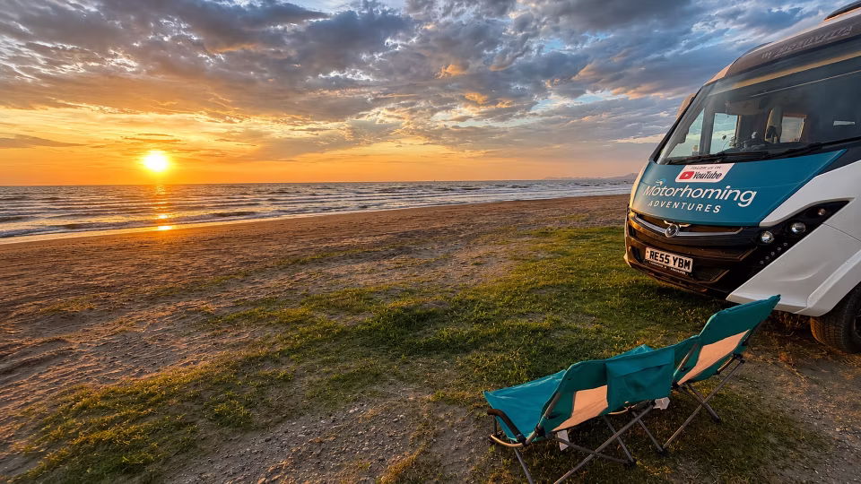 Bob and Nicky from Motorhoming Adventures with their motorhome