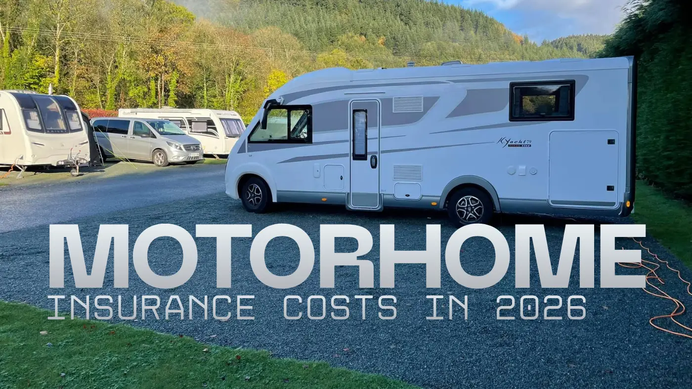 Motorhome insurance text and motorhome