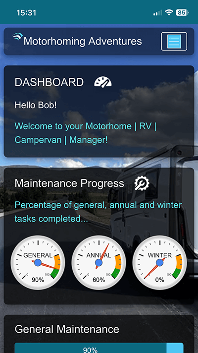 Motorhoming Adventures App