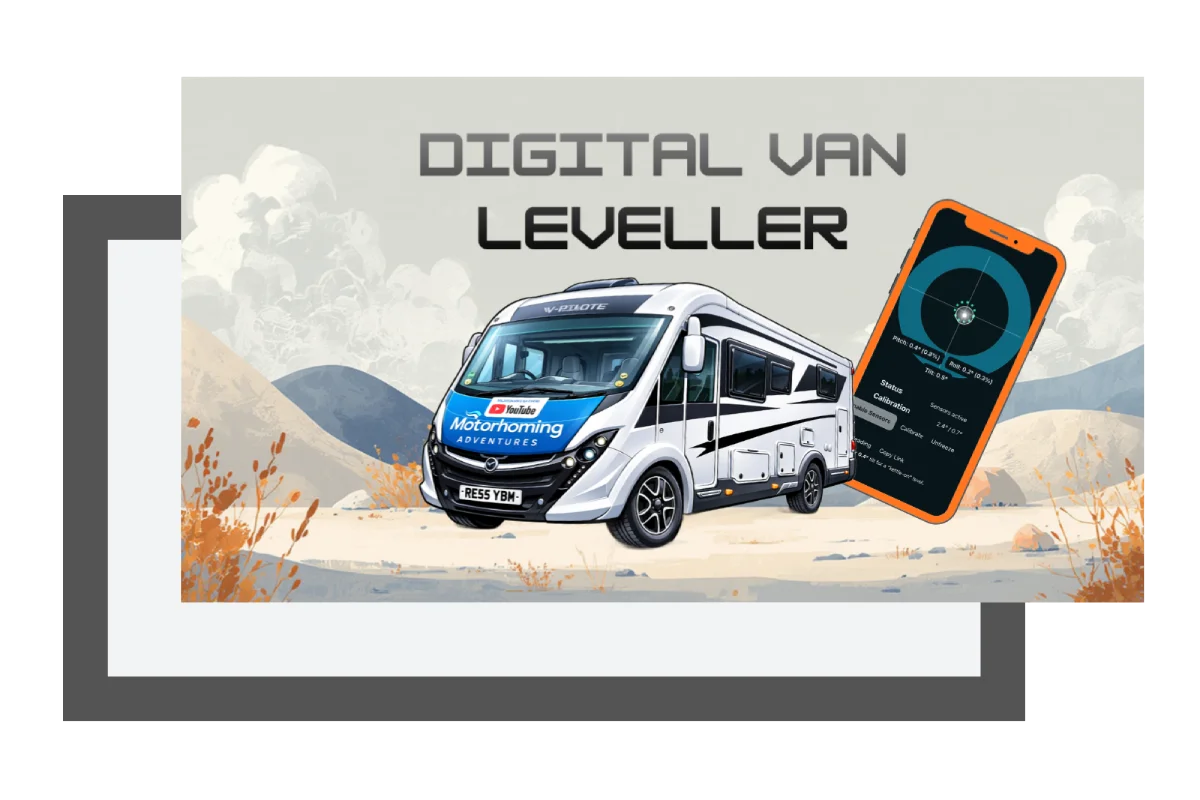 Motorhome and campervan digital leveller